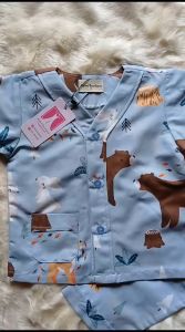 Piyama anak premium untuk usia 1-10 tahun bahan adem tanpa kerah variasi y