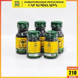 Habbatussauda Cap Kurma Ajwa Isi 120 Kapsul 210 Asli Jinten Hitam Original Herbal Habbatussaudah