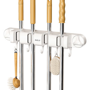 YUHANG | Suction Wall Mount Broom Clip Holder