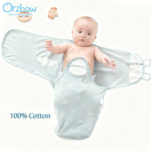 Orzbow ผ้าห่อตัวเด็กทารกถุงนอนกระโปรงระบายอากาศได้ผ้าฝ้ายสำหรับเด็กทารกสำหรับป้องกันการสะท้อนแสงดาว0-4เมตร
