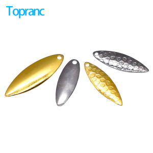 Topranc 20 Chiếc Mồi Câu Kim Loại Hình Lá Liễu Lấp Lánh Màu Vàng Bạc Bề Mặt Nhẵn Dành Cho Phụ Kiện Câu Cá Luya Câu Cá Biển Câu Cá Trên Bãi Biển