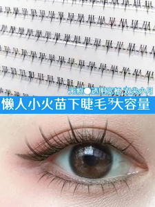 Natural Looking Transparent Stem Lower Lashes Single Cluster Womens Fake Eyelashes Easy to Use Student Friendly J Curvature