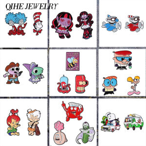 2-3Pcs/Set Cartoon Anime Movie Role Enamel Pins Film Peripheral Souvenir Brooches Clothes Lapel Badges Jewelry Gift for Friends