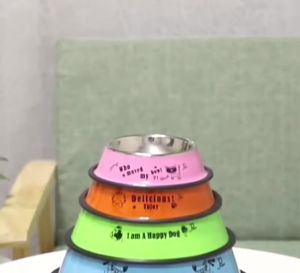 Bát ăn cho mèo Inox bát ăn cho chó đế cao su chống trượt