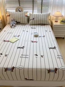 แผ่นผ้าฝ้ายแท้ พิมพ์ดอกไม้ ความสูง 10 นิ้ว （ไม่มีปลอกหมอน）นุ่มและระบายอากาศ 3 ฟุต/3.5 ฟุต/5 ฟุต/6 ฟุต