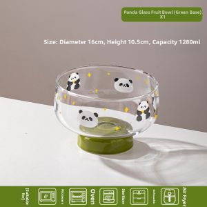 Yomerto | Panda Fruit Plate Large Capacity