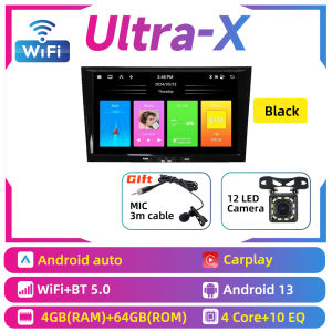 Carplay Autoradio 2 Din Android Radio GPS WIFI Auto Car Multimedia 8" Screen Stereo for Vauxhall Astra H MK5 2004-2014