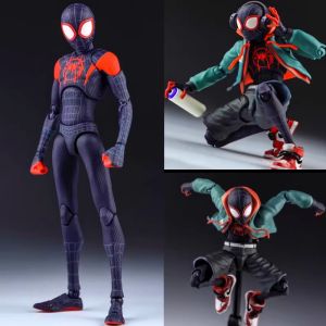Marvel Spider-Man Miles Parallel Universe 2 Action Figure SHF Toy Model Joint Movement Collectible Toy for Movie Fans