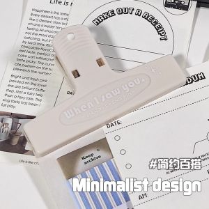 High Aesthetic Value Long Tail Clip for Study Materials And Snacks Storage Simple Design Ideal for Students Exam Papers Organization