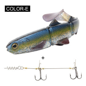 Spinpoler Pike Stinger Rig Hook Systerm with 3D Swimbait Soft Lure Fishing Bait Paddle T Tails For Zander Pike Big Game Fish