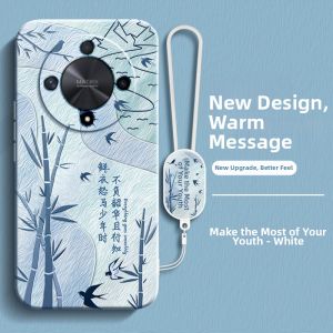 imobile | Warm Words Edition Honor X9b Case Full Cover Shockproof With Lanyard Silicone