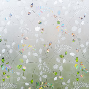 Window Privacy Film Static Window Clings Vinyl 3D Window Decals Window Stickers Rainbow Window Film for Glass Door Anti UV