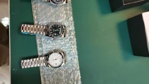 Kích Thước Nhỏ Nam Thép Không Gỉ Đồng Hồ Mặt Kính Sapphire Chuyển Động Thạch Anh Chống Nước 50M Dạ Quang Tay Kinh Doanh Đánh Đồng Hồ Đeo Tay DD36MM