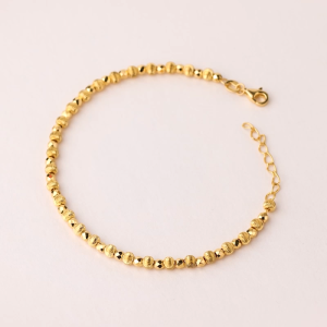 CHOW SANG SANG 周生生 Dazzling  999 24K Solid Gold Beads Bracelet for Women 18cm 95716B Price-by-Weight Approx. 4.86g Gold
