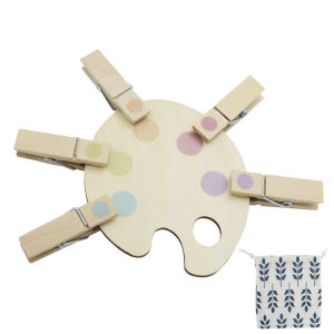Mini Montessori Visual Sensory Toys Wooden Clip Color Matching Puzzle Fine Motor Training Learning Teaching Kids Educational Toy
