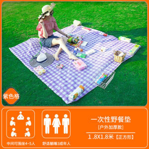 Disposable Picnic Tablecloth Waterproof Moisture Proof Camping Outdoor Mat Spring Tour Pad Dining Table Linen Disposable Mat