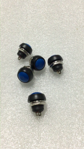 (5 cái) Công tắc nhấn chống thấm nước 12mm cho PSB-33B IGMOPNRQ (màu xanh dương)