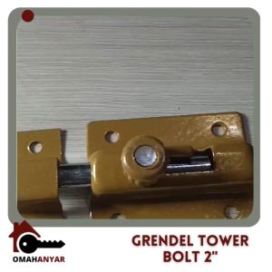 Grendel Pintu Lemari Tower Bolt 2\" inch