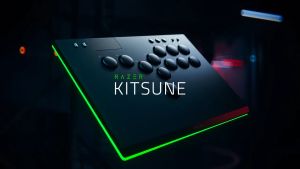 Razer Kitsune All-Button Optical Arcade Controller for PS5 and PC - Black/Chun-Li/Cammy Edition