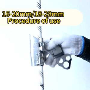 20MM/28MM Outer Wall Sling Rope Grab Fall Arrestor Outdoor Climbing Safety Buckle Anti-Falling Lock