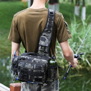 Túi Câu Cá Đa Năng Đeo Vai Nam Đeo Ngang Người Vòng Eo Túi Đeo Trước Ngực Chống Thấm Nước Dụ Ba Lô Lớn Túi Đựng Cần Thể Thao Ngoài Trời