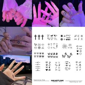 Finger Tattoo Sticker: 1-2 Weeks of Waterproof Friction-Proof Body Art