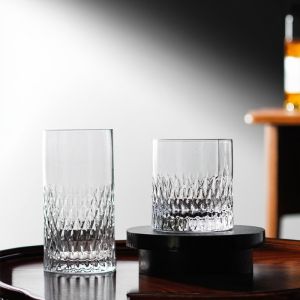 Ultra-Thin Cocktail Glass Long Drink Class Straight Body Cup Collins Cup Mojito Golden Tom Collins Glass for Dining And Utensils