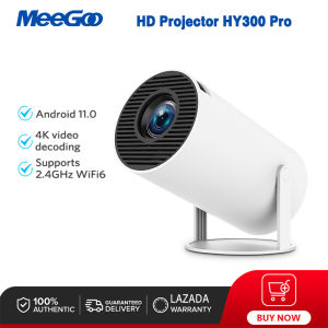 MeeGoo HY300 Pro Projector Portable HD Projector 1080*720P Android 11.0 Mini Projecter Smart Portable Projector