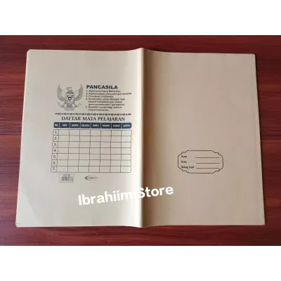 (ISI 20 PCS) SAMPUL BUKU BOXY COKLAT MURAH ISI 20