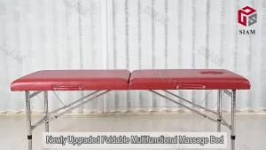 SERENZO Foldable Sturdy Comfortable Beauty Bed Massage Bed Spa Facial Portable Massage Table Tattoo Bed Bearing 300KG Foldable Sturdy Comfortable Massage Bed For Spa Facial Tattoo Bed