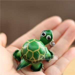 Mini Turtle Keychain Couple Hanging Ornaments Backpack Accessories Childrens Animal Toys Creative Gifts Top Layer Cowhide