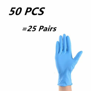 20/50 Chiếc Nitrile Găng Tay Dùng Một Lần Cho Trẻ Em 5-12 Tuổi Không Bột Cao Su Không Chứa Cao Su Làm Vườn Tranh Vệ Sinh Nấu Ăn DIY Dày Vừa Phải