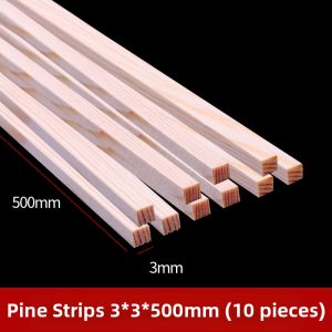 DUOCAIHANI | DIY Wooden Stick for Models Round Wooden Rod Real Wood