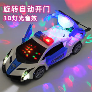 Kids Electric Dancing Automatic Door Universal Police Car Boys Girls Toy Small Car Childrens Fun Remote Control Car Toy