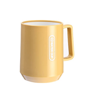 Innovative Large Size Toothbrush Cup Double Layer Thickened Impact Resistant Plastic Dental Cup with Handle for Students