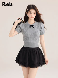 puella | Summer Stylish and Elegant Slimming Gray Two-piece Outfit