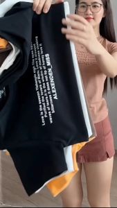 Áo thun form vừa nữ chất borip thái cotton cổ tròn tay ngắn mát mịn M176