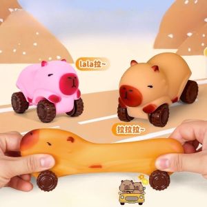 Decompression Capybara Pinch Toy Car Funny Gift Quick Rebound Soft Cute Squeeze Toy Lovely Stress-relieving Children