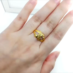 Cincin X Pelbagai Design 1C & 2C Saiz 16 17 19 Emas 916 Yon Hing