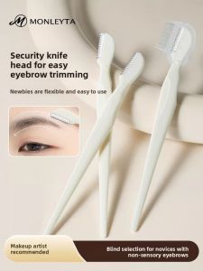 MONLEYTA | Womens Eyebrow Trimming Kit Safe Non-Scratch Professional Blade New 2025 Eyebrow Grooming Tool Set For Perfect Brows