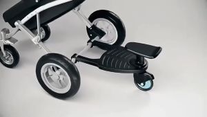 Universal 2 in 1 Stroller Ride Board with Removable Seat Stand And Sit Dual Stroller Board For 3-7 Years Old Kid Children Up to 25KG Universal Stroller Board