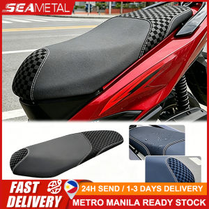 🇵🇭 SEAMETAL Motorcycle Seat Cover Waterproof Leather Motorcycle Seats Cushion Protector Scratch-proof Universal