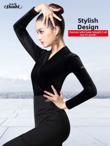 DANBAOLUO | Dance Fitness Top for Women Slim Fit Standard Ballroom Training