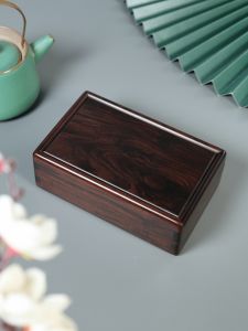 Purple Sandalwood Storage Box Rosewood Built-in Lock Storage Box Crafts Box Ebony Small Storage Box Chinese Jewelry Box Small Exquisite