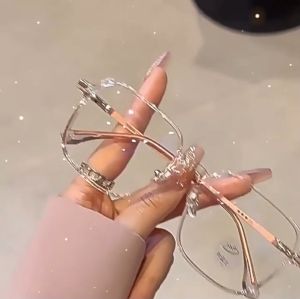3in1 Photochromic Nearsighted Eyeglasses for Men Women Replaceable Lens Anti-radiation Square Acetate Frame PC Lenses