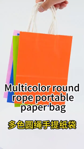 Kraft Paper Bag Gift Paper Bag with Handles Christmas Paper Bags CNY Birthday Party Goodies Bag 牛皮纸袋礼品袋