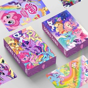 30PCS My Little Pony Sparkle Card Cartoon Peripheral Greeting Card Game Collection Gift Toy Card