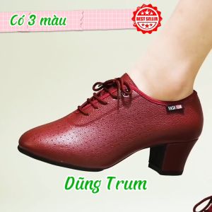 Giày khiêu vũ gót vuông 5cm thiết kế lỗ cực thoáng khí KV24