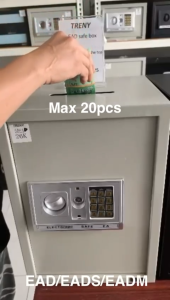 TRENY High Quality Donate safe box with TOP HOLE /Security donation box / Home Office Digital Safe Box Money Box Metal Peti Simpanan Besi Kotak