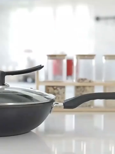 【Local delivery】Stainless Steel Non-Stick Wok Iron Pan Flat Bottomed for Stir-Frying And Grilling Gas And Induction Cooktops Household Use